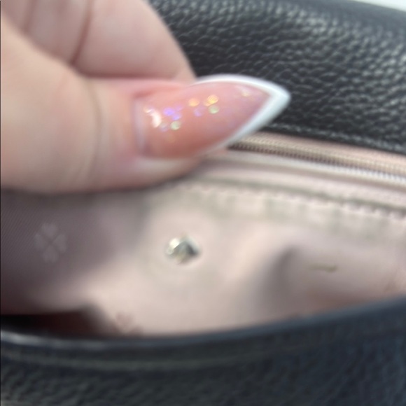 KATE SPADE Zip Flap Jackson Leather Crossbody Bag Black - Picture 8 of 11